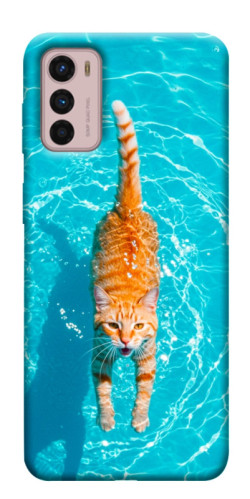 Чехол itsPrint Cat swimming для Motorola Moto G42