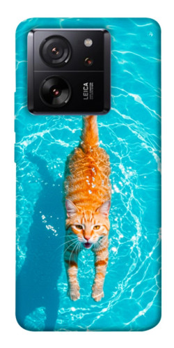 Чехол itsPrint Cat swimming для Xiaomi 13T