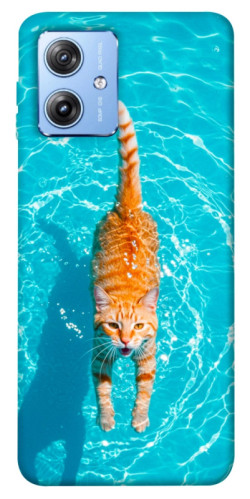 Чехол itsPrint Cat swimming для Motorola Moto G84