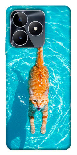 Чехол itsPrint Cat swimming для Realme C53