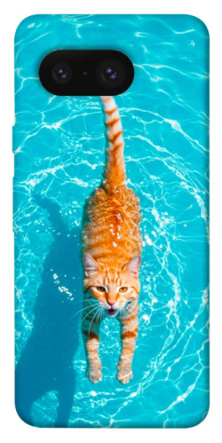 Чехол itsPrint Cat swimming для Google Pixel 8