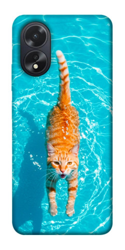 Чехол itsPrint Cat swimming для Oppo A38