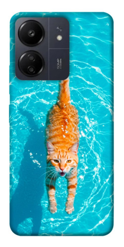 Чехол itsPrint Cat swimming для Xiaomi Redmi 13C