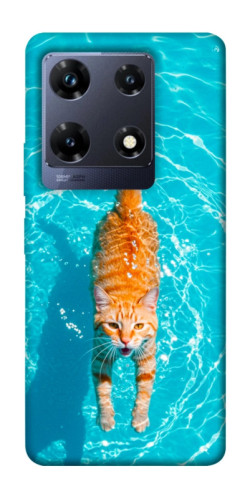 Чехол itsPrint Cat swimming для Infinix Note 30 Pro
