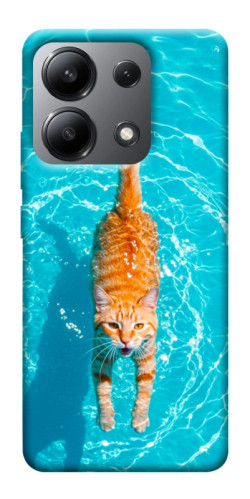 Чехол itsPrint Cat swimming для Xiaomi Redmi Note 13 4G
