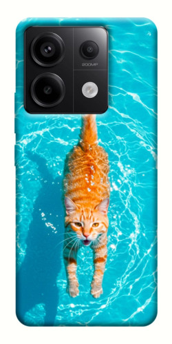 Чехол itsPrint Cat swimming для Xiaomi Redmi Note 13 Pro 4G