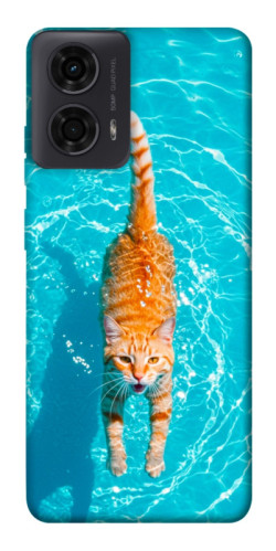 Чехол itsPrint Cat swimming для Motorola Moto G24