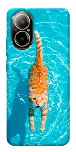Чехол itsPrint Cat swimming для Realme C67 4G