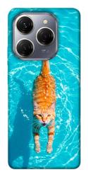 Чехол itsPrint Cat swimming для TECNO Spark 20 Pro