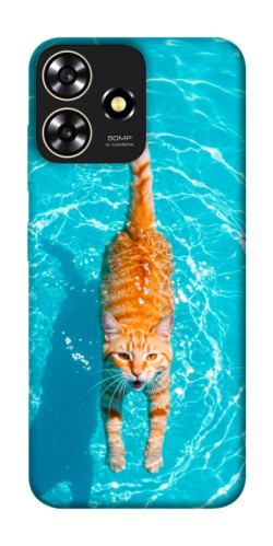 Чехол itsPrint Cat swimming для ZTE Blade A73 4G