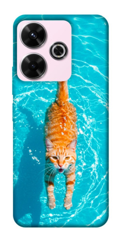Чехол itsPrint Cat swimming для Xiaomi Redmi 13 4G / Poco M6 4G