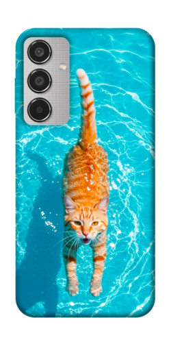 Чехол itsPrint Cat swimming для Samsung Galaxy M35 5G