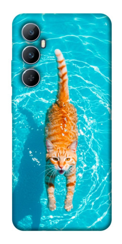 Чехол itsPrint Cat swimming для Realme C65 4G