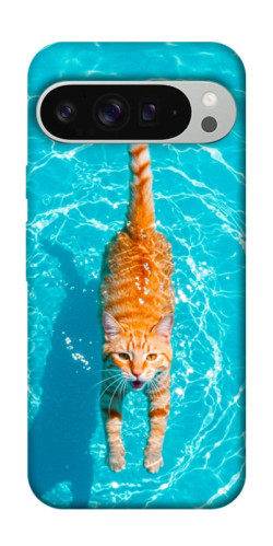Чехол itsPrint Cat swimming для Google Pixel 9 Pro XL