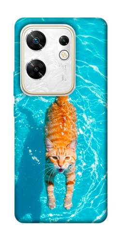 Чехол itsPrint Cat swimming для Infinix Zero 30 4G