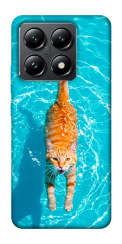 Чехол itsPrint Cat swimming для Xiaomi 14T