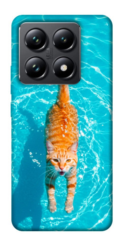 Чехол itsPrint Cat swimming для Xiaomi 14T Pro