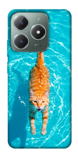 Чехол itsPrint Cat swimming для Realme C61 4G