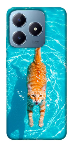 Чехол itsPrint Cat swimming для Realme C63 4G