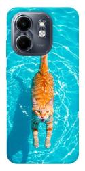 Чехол itsPrint Cat swimming для Infinix Smart 9 4G / Hot 50i
