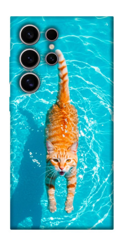 Чехол itsPrint Cat swimming для Samsung Galaxy S25 Ultra