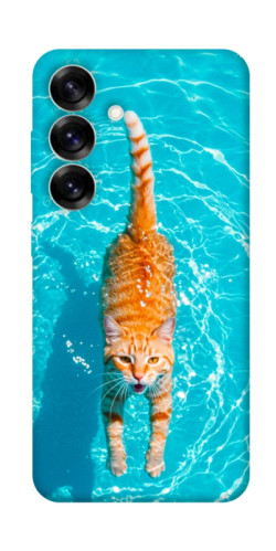 Чехол itsPrint Cat swimming для Samsung Galaxy S25