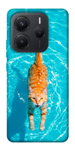 Чехол itsPrint Cat swimming для Xiaomi Redmi Note 14 5G