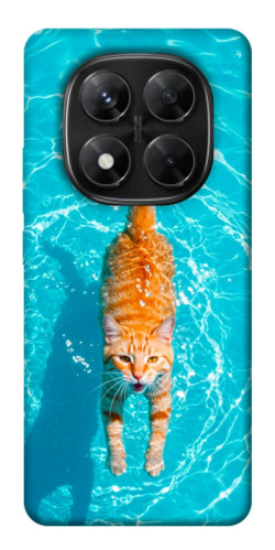 Чехол itsPrint Cat swimming для Xiaomi Redmi Note 14 Pro 5G