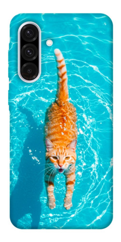 Чехол itsPrint Cat swimming для Samsung Galaxy A56 5G