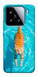 Чехол itsPrint Cat swimming для Xiaomi 15