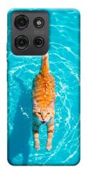 Чехол itsPrint Cat swimming для Motorola Moto G75 5G