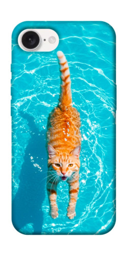 Чехол itsPrint Cat swimming для Apple iPhone 16e (6.1")