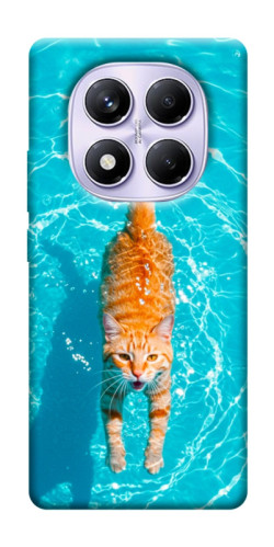 Чехол itsPrint Cat swimming для Xiaomi Redmi Note 14 Pro 4G