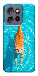 Чехол itsPrint Cat swimming для Motorola Edge 50 Neo