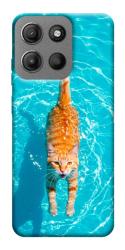 Чехол itsPrint Cat swimming для Motorola Moto G15 4G