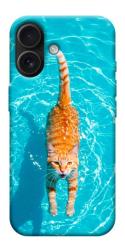 Чехол itsPrint Cat swimming для Apple iPhone 17 (6.3")