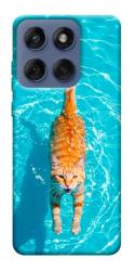 Чехол itsPrint Cat swimming для Motorola Edge 60 Fusion