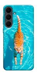 Чехол itsPrint Cat swimming для Samsung Galaxy S25 FE