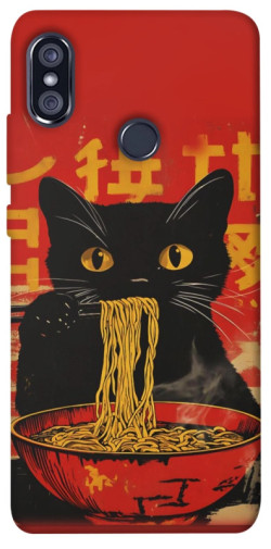 Чехол itsPrint Cat noodles для Xiaomi Redmi Note 5 Pro / Note 5 (AI Dual Camera)