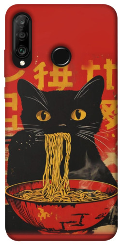 Чехол itsPrint Cat noodles для Huawei P30 lite