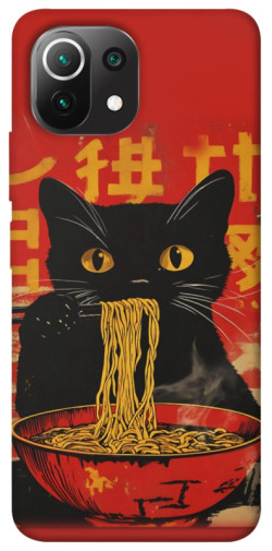 Чехол itsPrint Cat noodles для Xiaomi Mi 11 Lite