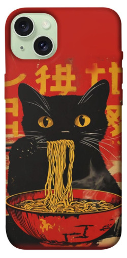 Чехол itsPrint Cat noodles для Apple iPhone 15 Plus (6.7")
