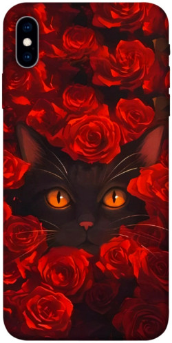 Чехол itsPrint Rose cat для Apple iPhone X (5.8")