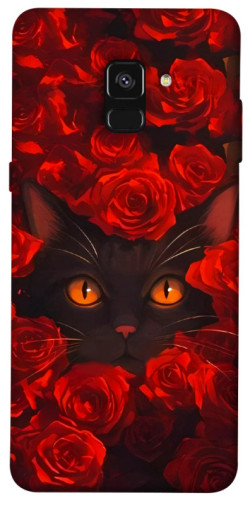 Чохол itsPrint Rose cat для Samsung A530 Galaxy A8 (2018)