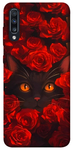 Чехол itsPrint Rose cat для Samsung Galaxy A70 (A705F)