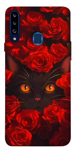 Чехол itsPrint Rose cat для Samsung Galaxy A20s