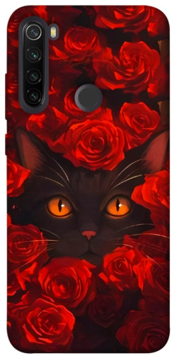 Чохол itsPrint Rose cat для Xiaomi Redmi Note 8T