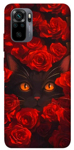 Чехол itsPrint Rose cat для Xiaomi Redmi Note 10 / Note 10s