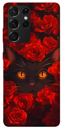 Чехол itsPrint Rose cat для Samsung Galaxy S21 Ultra