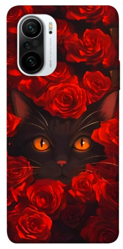 Чехол itsPrint Rose cat для Xiaomi Redmi K40 / K40 Pro / K40 Pro+ / Poco F3
